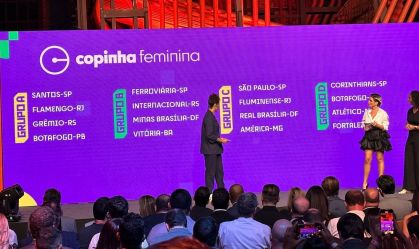 O sorteio dos grupos da primeira Copinha Feminina
