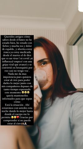 Dulce Maria fala sobre estado de saúde / Reprodução/Dulce María/Instagram