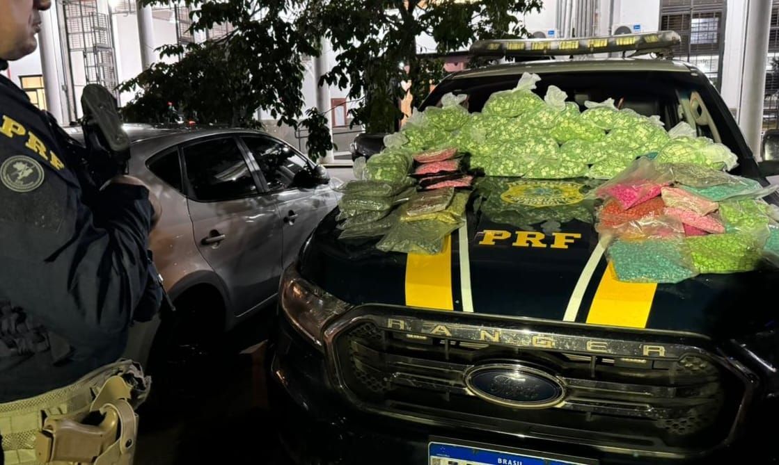 comprimidos de ecstasy apreendidos pela PRF