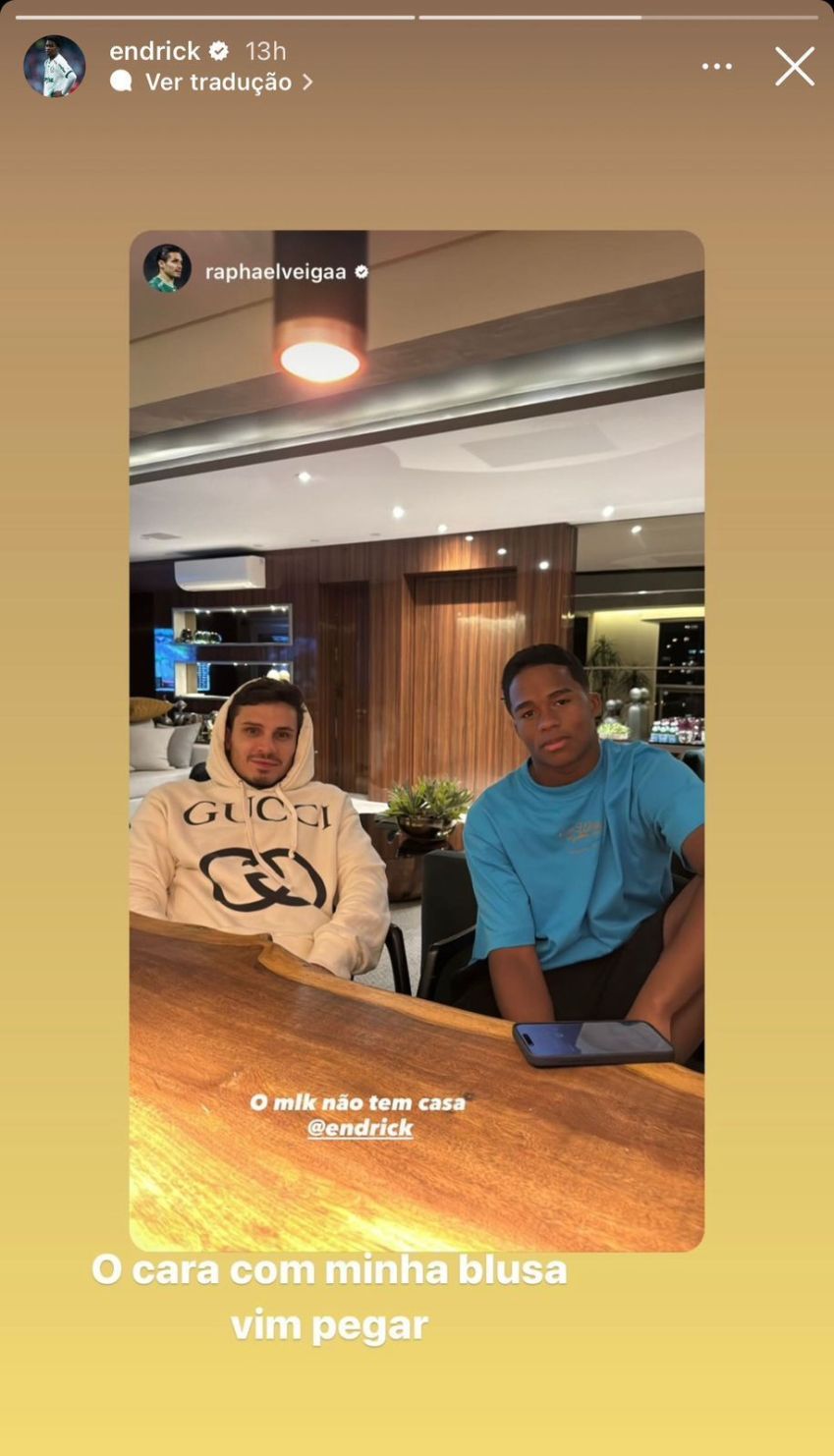 Jogadores brincaram nas redes sociais / Reprodução/Instagram
