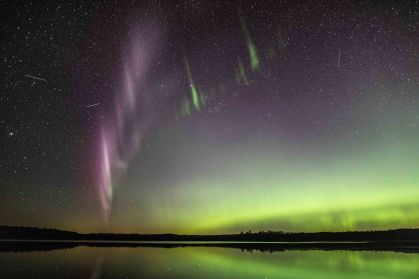 Uma imagem do fenômeno Steve capturada pelo fotógrafo canadense Neil Zeller