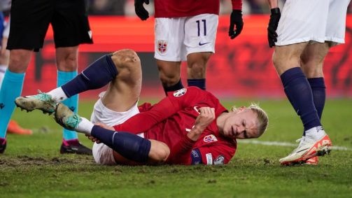 Haaland sente dores em amistoso contra Ilhas Faroe