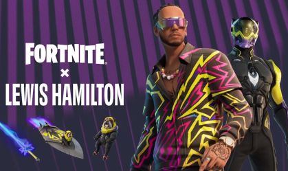 Anúncio da parceria entre Hamilton e Fortnite