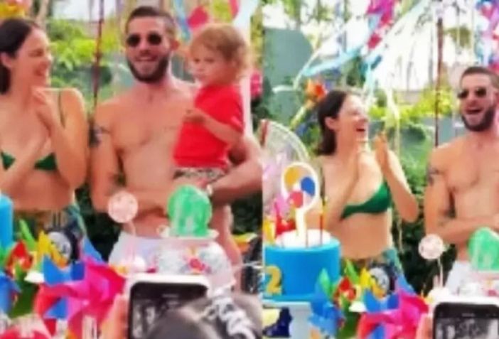 Laura Neiva e Chay Suede atenderam a pedido do filho José, de 2 anos / Reprodução/Instagram