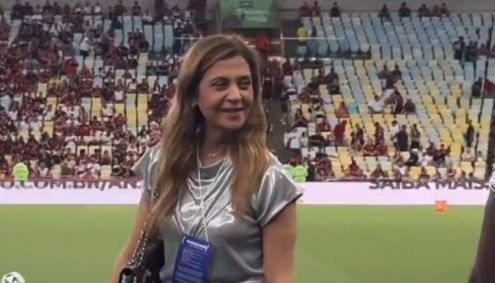 Leila Pereira no Maracanã