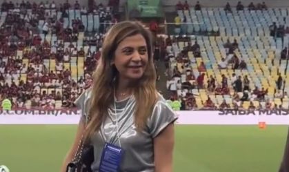 Leila Pereira no Maracanã
