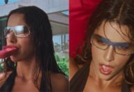 Marina Sena curte o verão em mansão no clipe de 