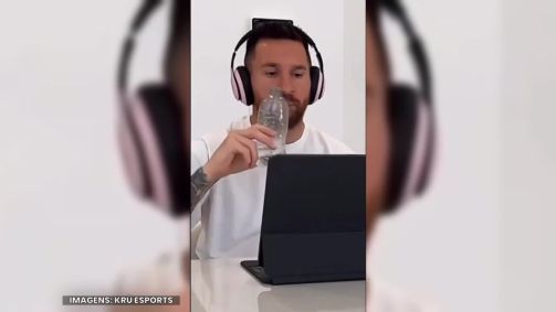 Lionel Messi no vídeo de anúncio da parceria com Agüero