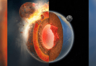 Cientistas dizem ter finalmente encontrado restos de planeta que se chocou com a Terra; entenda