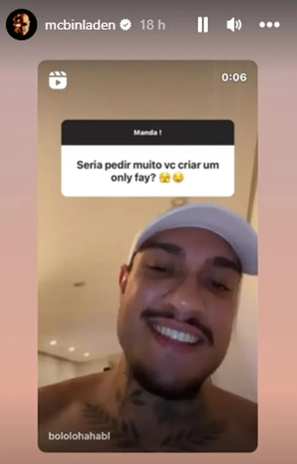 Fãs pedem para MC Bin Laden criar OnlyFans / Reprodução/Instagram