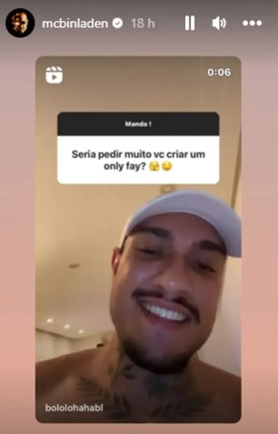 Fãs pedem para MC Bin Laden criar OnlyFans / Reprodução/Instagram