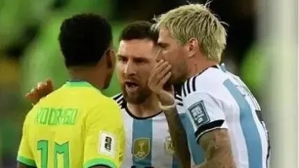 Pai do atacante Rodrygo se manifestou nas redes sociais sobre Lionel Messi