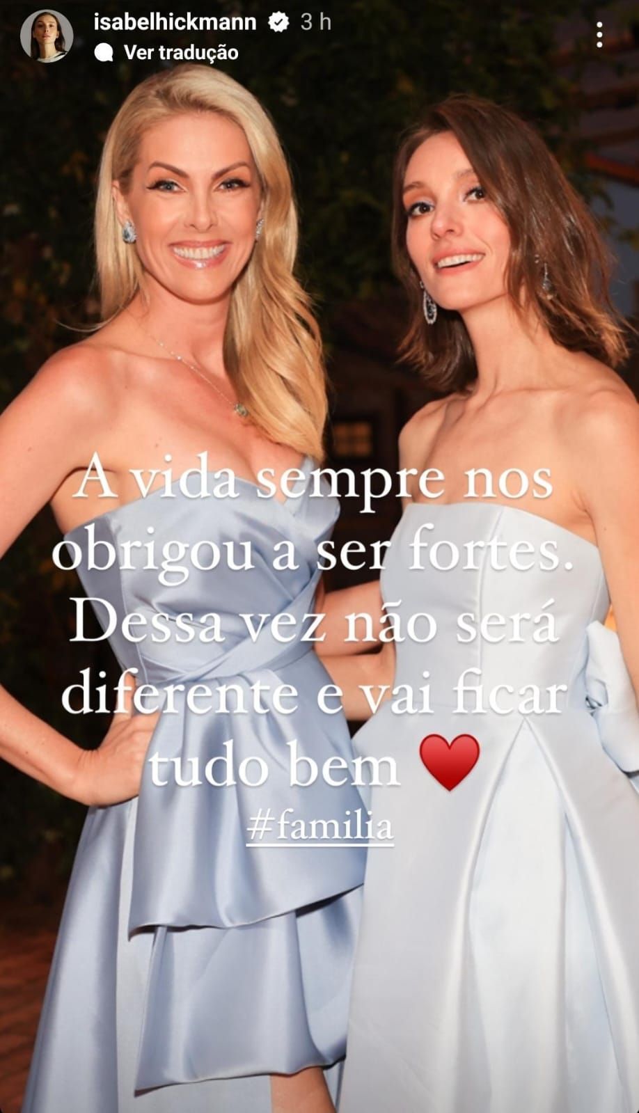 Irmã de Ana Hickmann se pronuncia após a irmã acusar o marido de agressão / Reprodução / Instagram