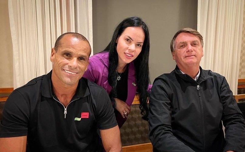 Rivaldo apoiou o ex-presidente Bolsonaro nas eleições