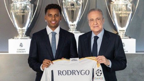Rodrygo e Florentino Pérez