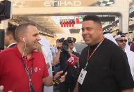 Ronaldo marca presença em GP da Fórmula 1 e declara torcida por piloto