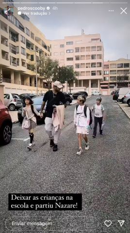 Pedro Scooby postou vídeo com os filhos de Piovani em manhã de audiência que os envolve / Reprodução/Instagram
