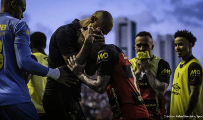 Sport venceu, mas não houve comemoração ao fim do jogo