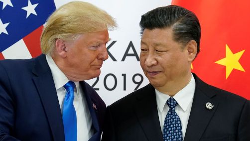 O presidente dos Estados Unidos, Donald Trump, e o chinês Xi Jinping