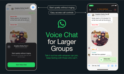 WhatsApp lança bate-papo por voz, semelhante ao Discord, para grupos grandes