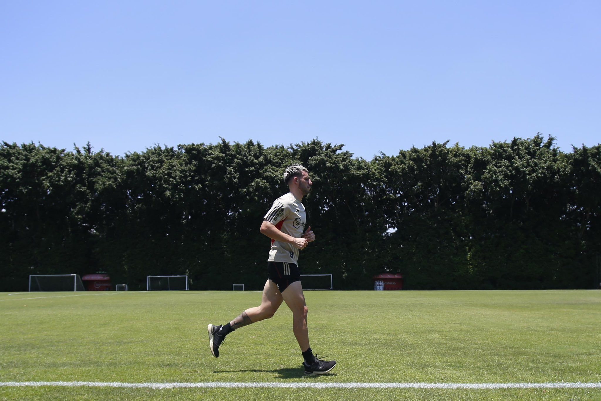Imagem de destaque do post: Em recuperação, Calleri treina no gramado do São Paulo