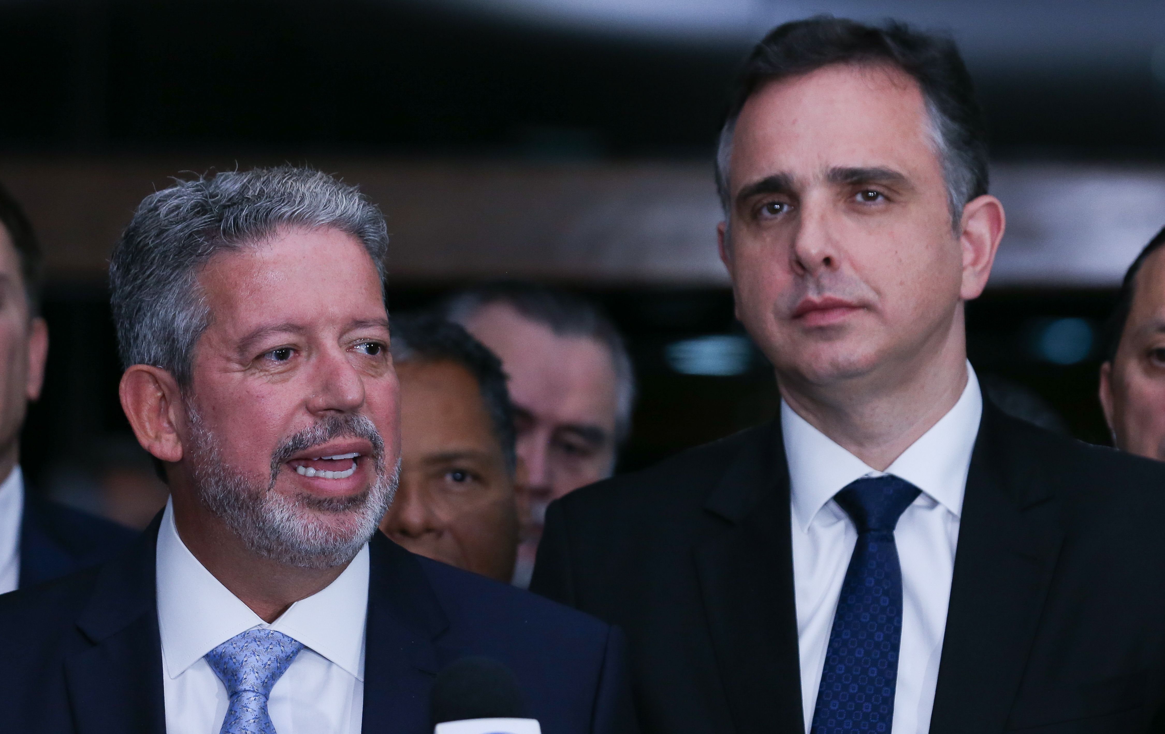 Brasília (DF) 03/08/2023 Presidente da Câmara dos Deputados, Arthur Lira, entrega do texto da Reforma Tributária ao Presidente do Senado Federal, Senador, Rodrigo Pacheco. Foto Lula Marques/ Agência Brasil