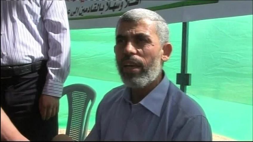 Líder do Hamas Yahya Sinwar, considerado o "cérebro" do ataque contra Israel. • Reuters