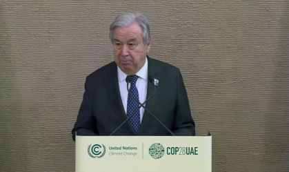 Chefe da ONU faz apelo por acordo sobre combustíveis fósseis na COP28