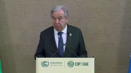 Secretário-geral da ONU, António Guterres, na COP28