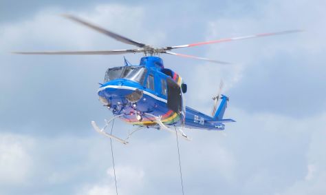 Helicóptero do modelo Bell 412 caiu perto da fronteira entre Guiana e Venezuela na quarta-feira (6).