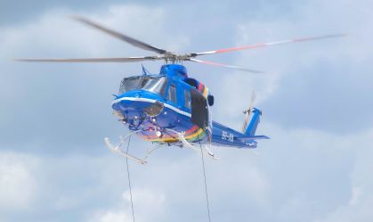 Helicóptero do modelo Bell 412 caiu perto da fronteira entre Guiana e Venezuela na quarta-feira (6).
