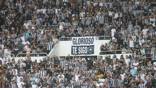 Torcida do Botafogo no estádio Nilton Santos