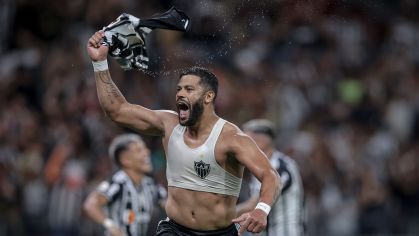 Hulk comemora gol decisivo na vitória do Atlético-MG sobre o São Paulo