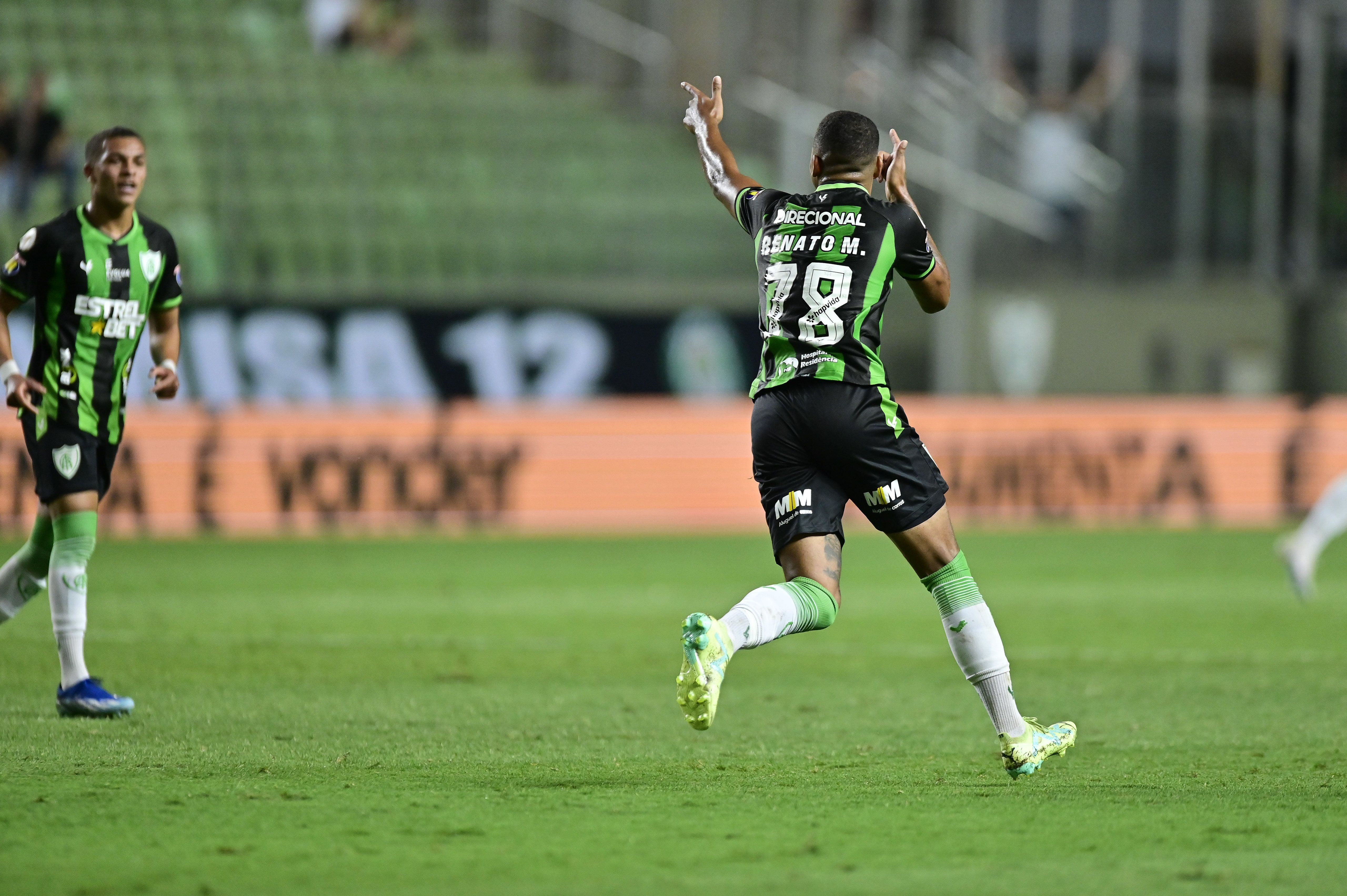 Renato Marques durante partida entre América-MG e Bahia
