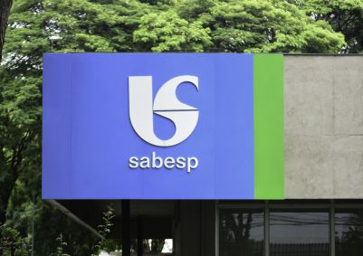 Vista do prédio da Sabesp (Companhia de Saneamento do Estado), na unidade Pinheiros, na região oeste da cidade de São Paulo