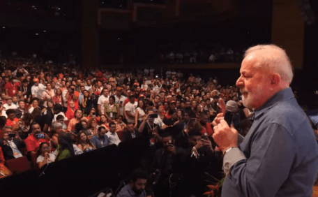 Lula discursou durante Conferência Eleitoral do PT, em Brasília