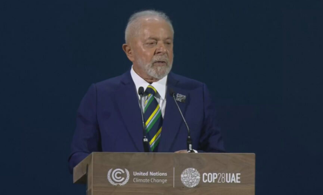 Lula em discurso na COP28