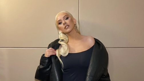 Christina Aguilera em foto publicada nas redes socias