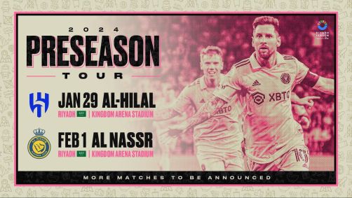 Inter Miami fará amistosos contra Al Nassr e Al-Hilal