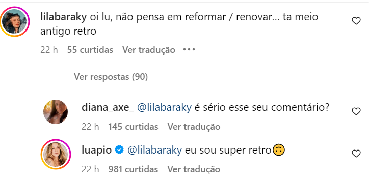 Luana Piovani rebate comentário sobre apartamento / Reprodução/ Instagram