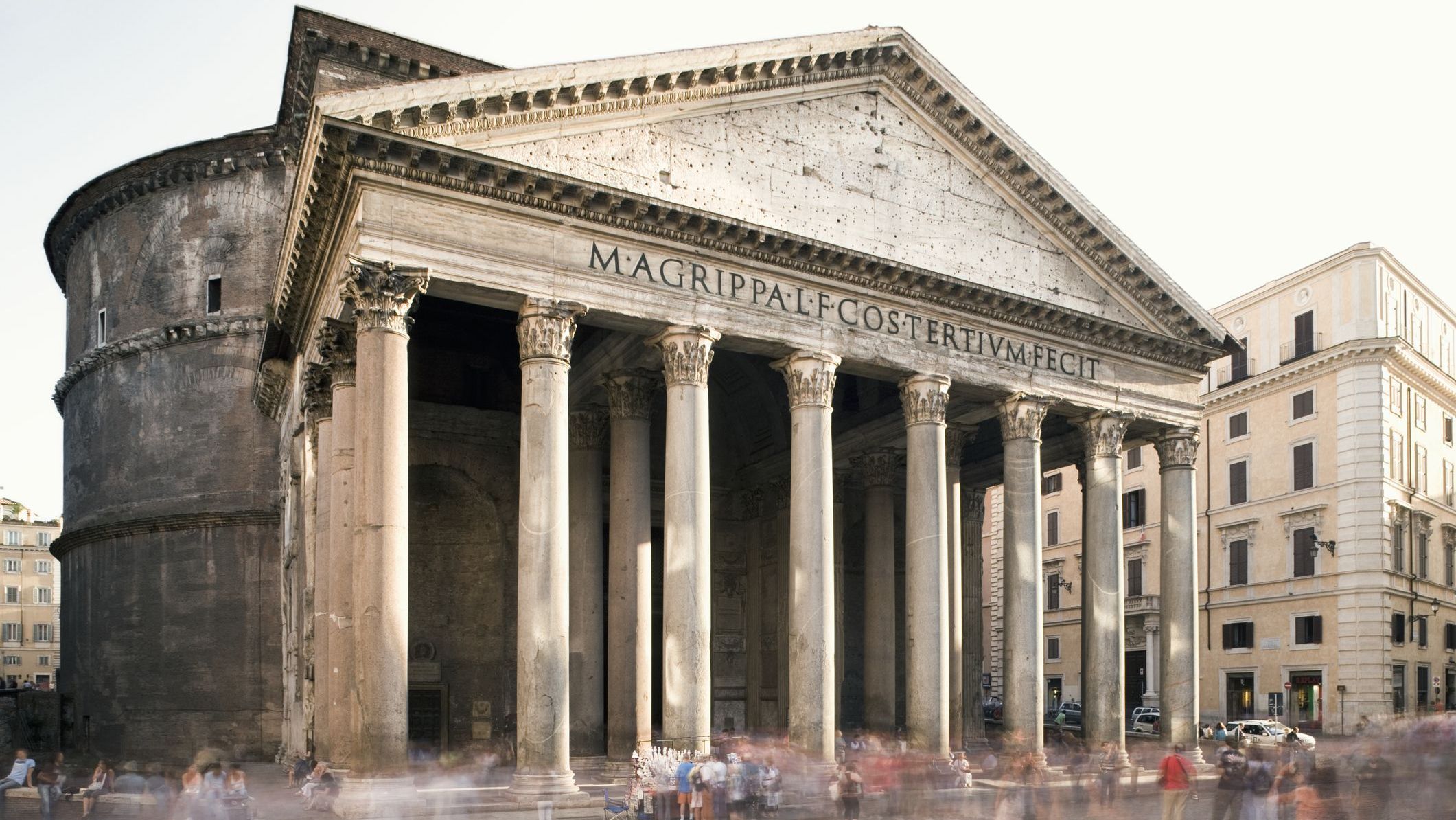 Panteão de Roma foi feito com o concreto do Império Romano que é mais resistente do que os usados hoje em dia
