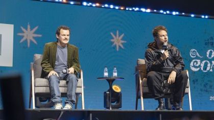 Selton Mello e Matheus Nachtergaele na CCXP23