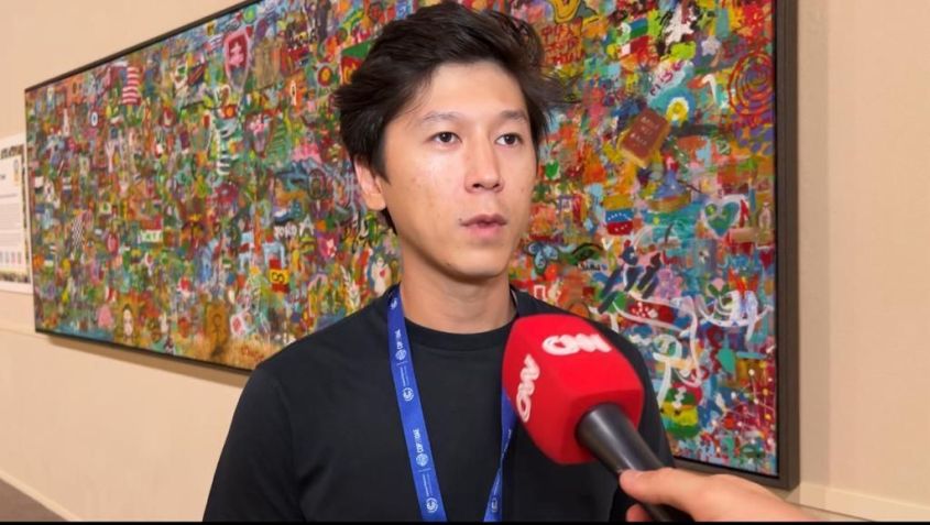 Bexultan Nurgali falou à CNN sobre o projeto de arte que entrou para o livro dos recordes / Mathias Brotero