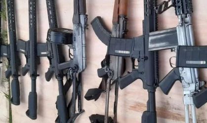 Armas apreendidas pela Polícia Federal (PF)