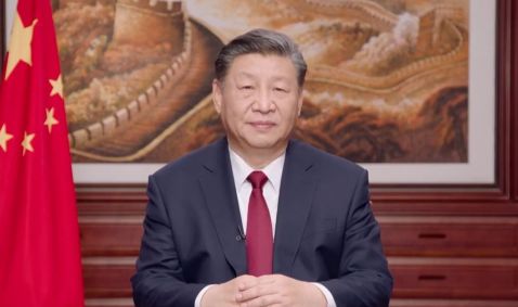 O presidente da China, Xi Jingping, em discurso de Ano Novo
