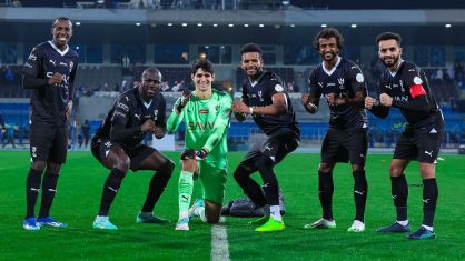Al-Hilal comemora vitória pelo Campeonato Saudita