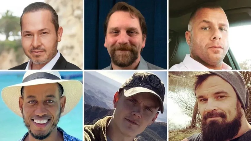 Americanos soltos pela Venezuela: Eyvin Hernandez; Savoi Wright; Jerrel Kenemore; Joseph Cristella; Jason Saad; e Edgar Jose Marval Moreno / Cortesia das famílias Hernandez, Kenemore, Cristella e Wright/Stewart; Coalizão Americana de Resgate