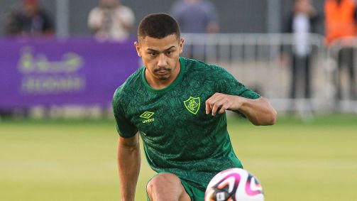 André em treino do Fluminense