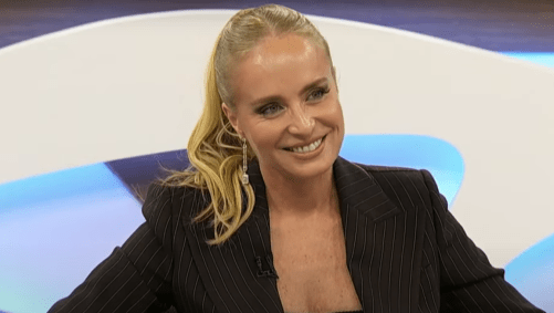 Apresentadora Angélica, esposa do Luciano Huck, em entrevista ao programa Roda Viva, na TV Cultura.