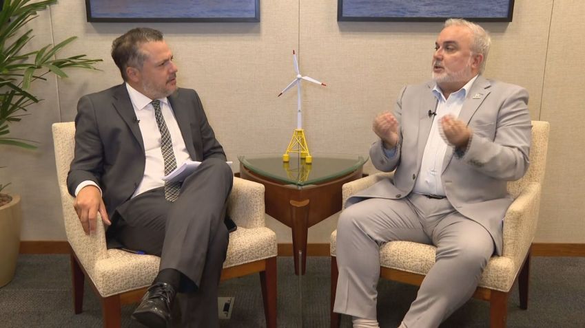 Presidente da Petrobras em entrevista exclusiva à CNN. / Djalma Sena